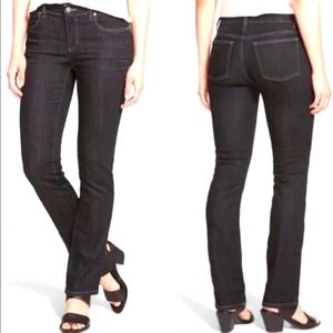 Eileen Fisher Black Skinny Jeans Size 6 Women's Organic Cotton Denim